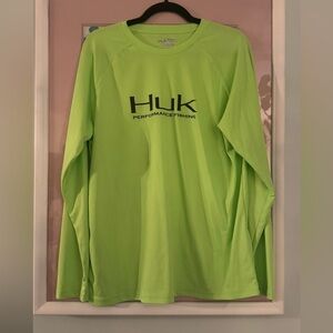 Huk Men's Lime Long Sleeve Performance Tee